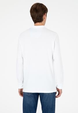 Erkek Beyaz Basic Sweatshirt - 50289062006