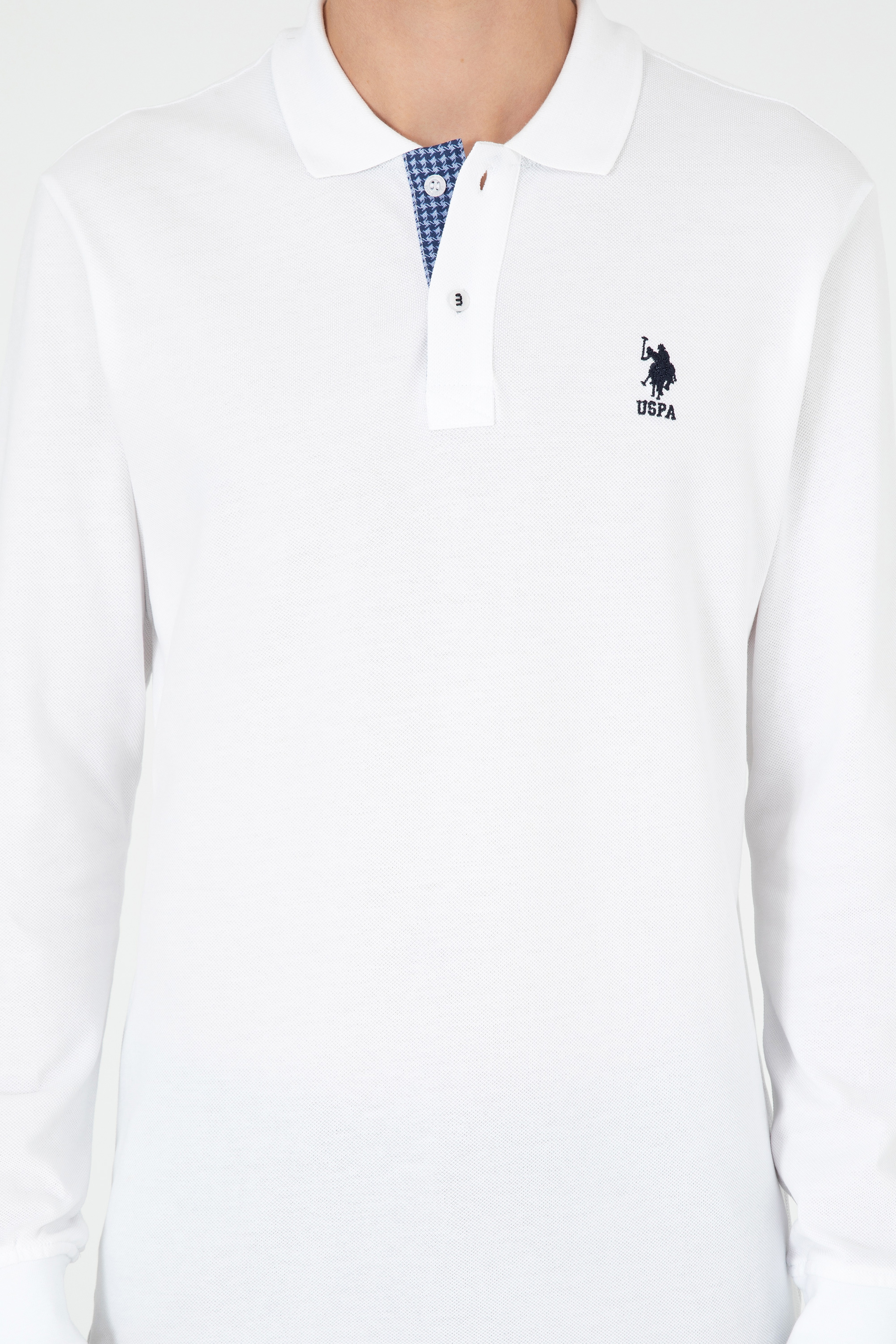 Erkek Beyaz Basic Sweatshirt