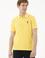Erkek Slim Fit Polo Yaka Sarı Basic Tişört