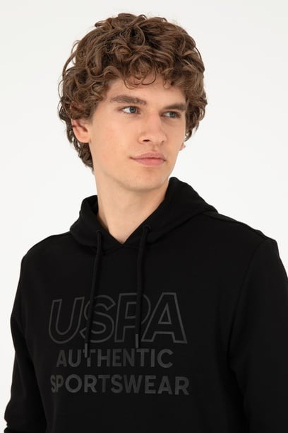 Erkek Siyah Sweatshirt