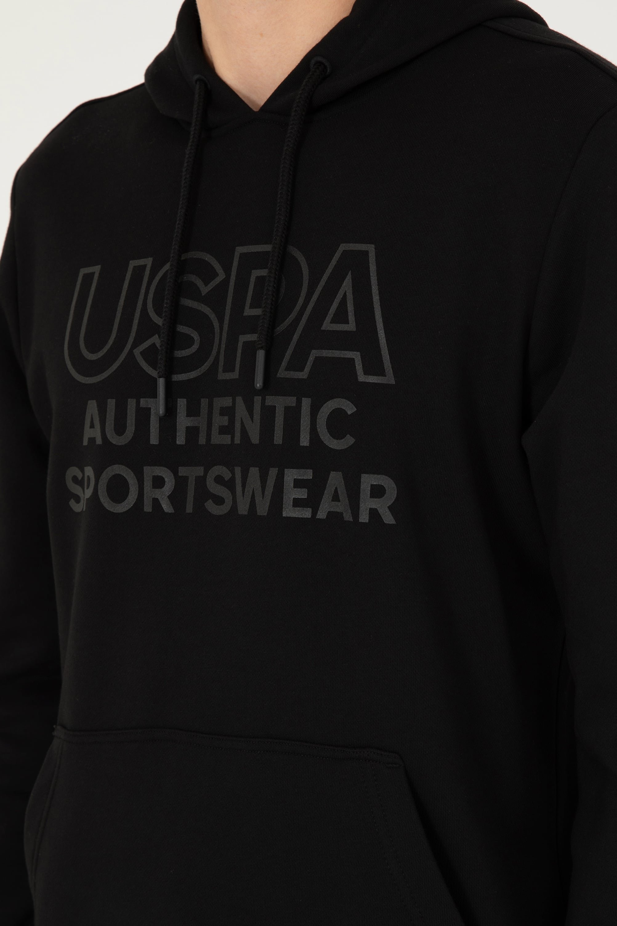 Erkek Siyah Sweatshirt - Image 7