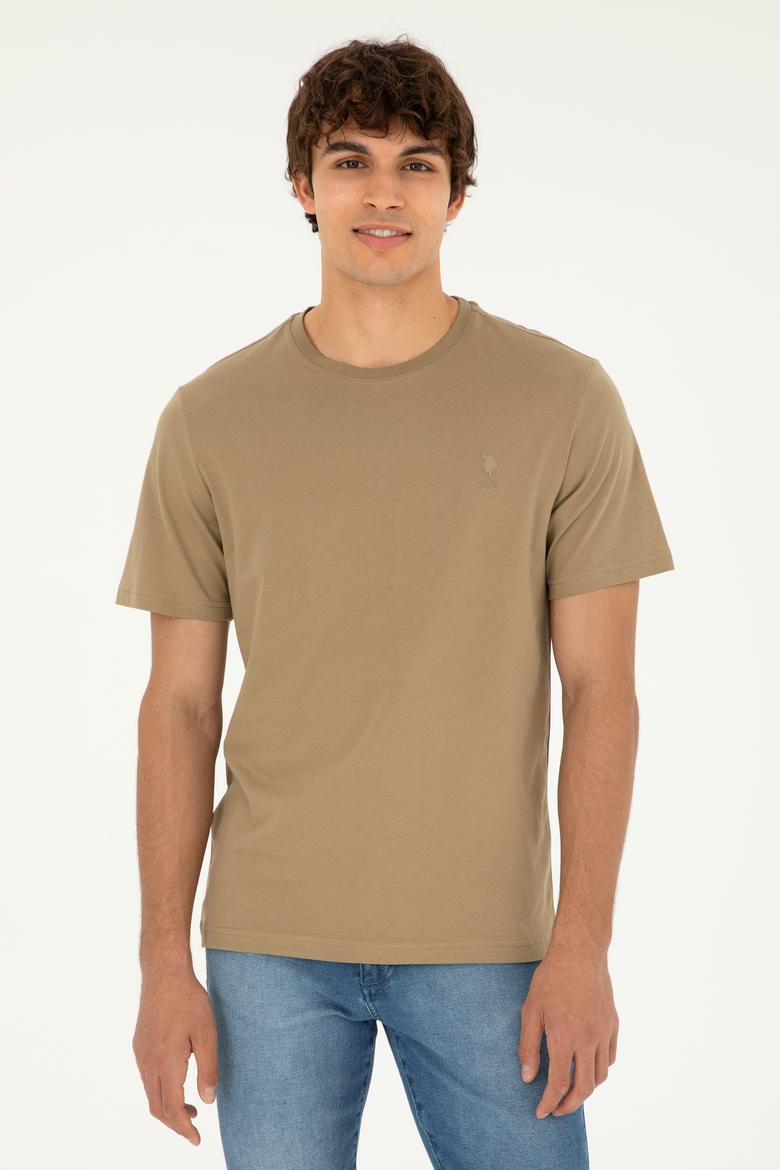 Erkek Haki Basic Tişört