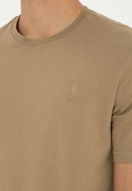 Erkek Haki Basic Tişört - 50294224074