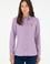 Kadın Lila Uzun Kollu Basic Gömlek