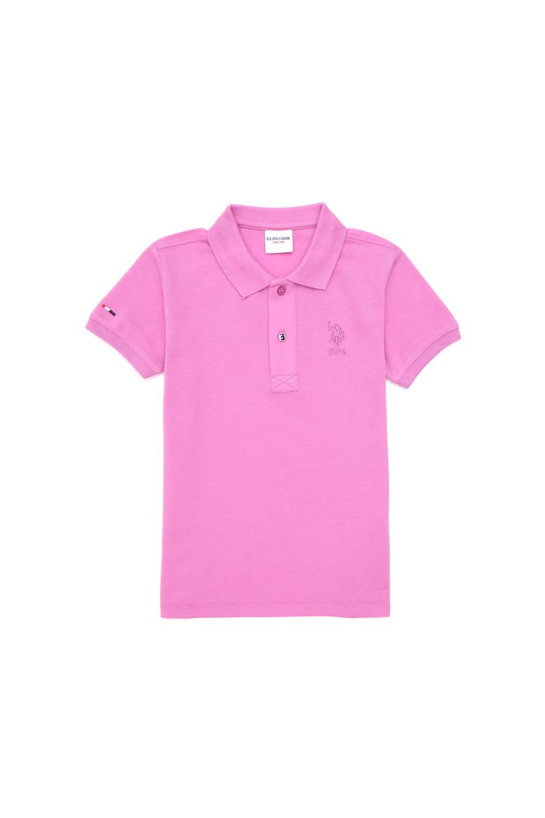 Erkek Çocuk Menekşe Basic Polo Yaka Tişört