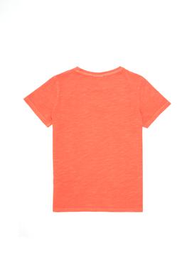 Erkek Çocuk Nar Çiçeği Bisiklet Yaka Tişört - 50279594020