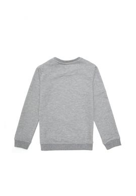 Erkek Çocuk Gri Melanj Bisiklet Yaka Sweatshirt - 50289143038
