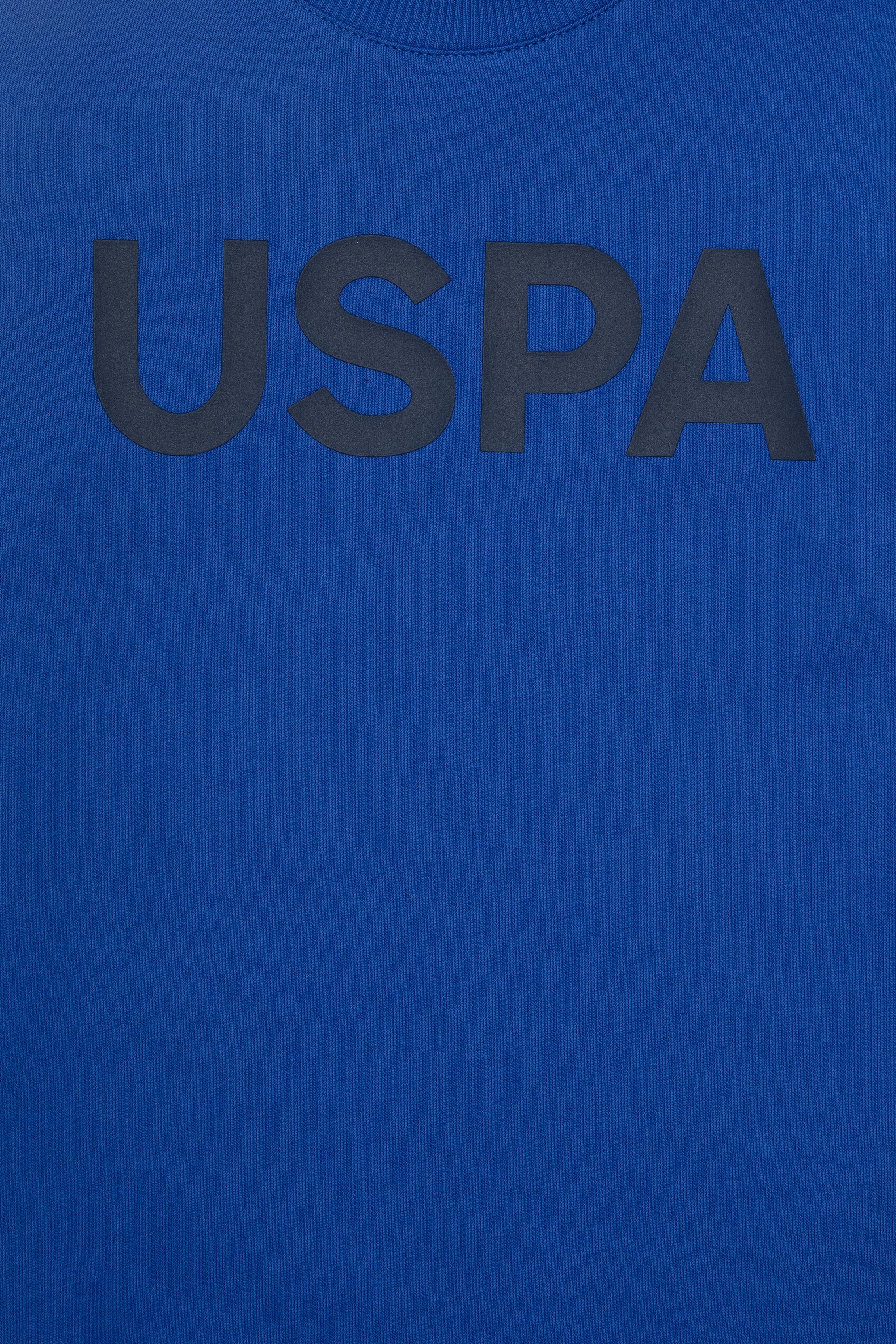 Erkek Çocuk Saks Bisiklet Yaka Sweatshirt