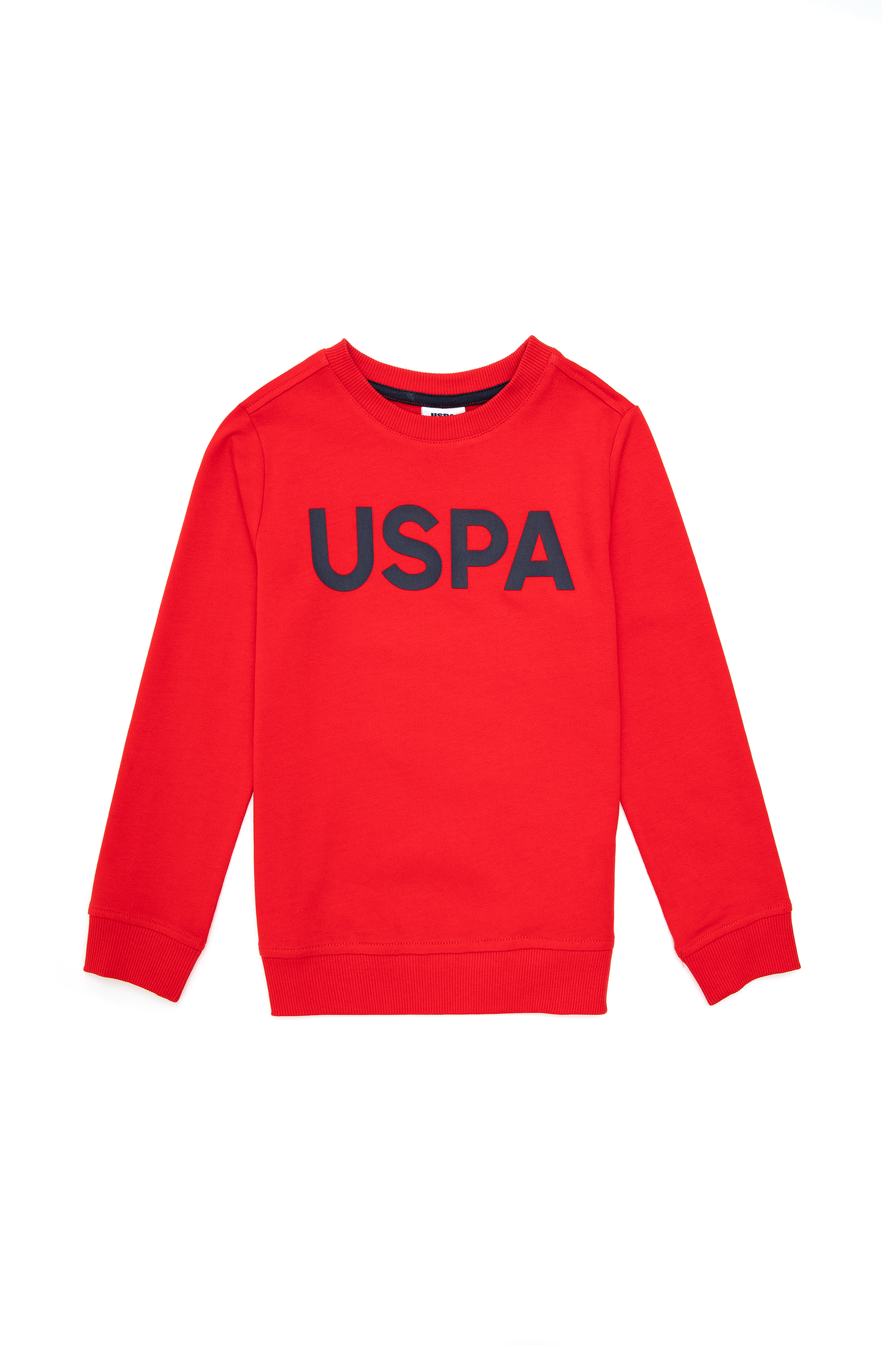 Erkek Çocuk Kırmızı Bisiklet Yaka Sweatshirt