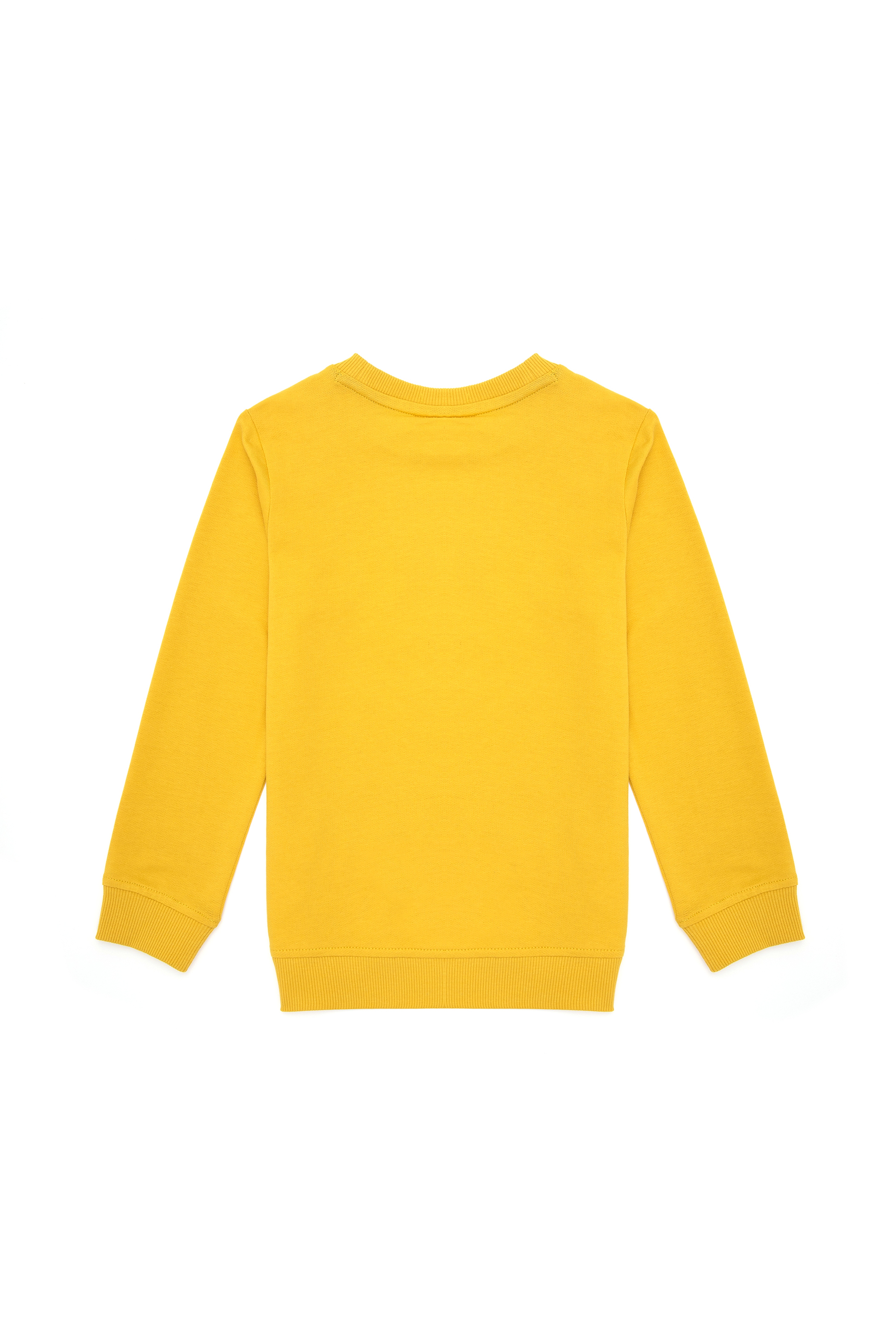Erkek Çocuk Sarı Bisiklet Yaka Sweatshirt - Image 2