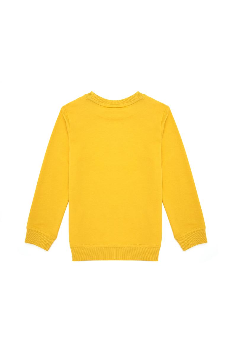 Erkek Çocuk Sarı Bisiklet Yaka Sweatshirt - 50289143130