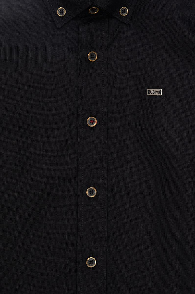 Erkek Çocuk Siyah Uzun Kollu Basic Gömlek