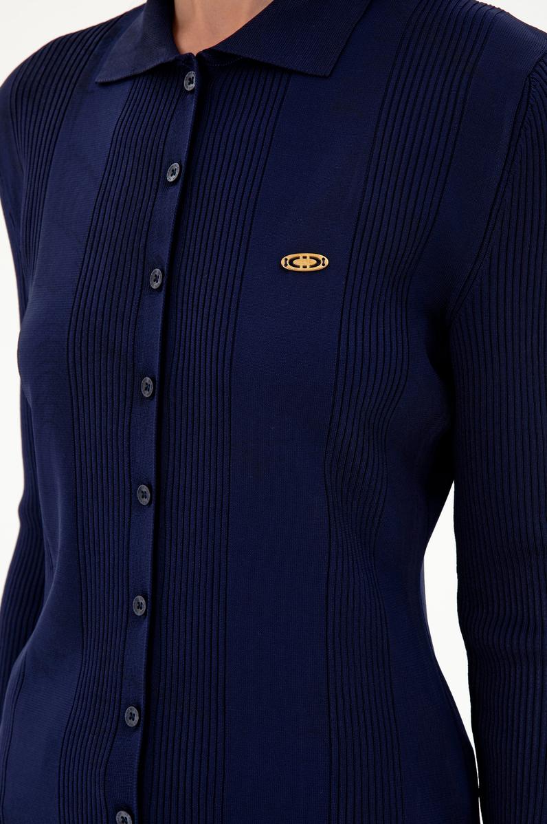 Kadın Lacivert Triko Hırka