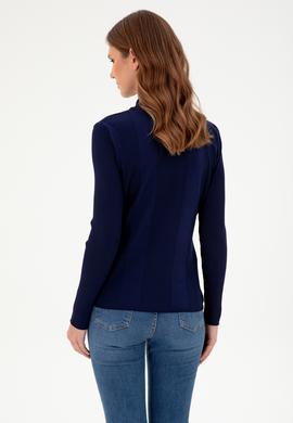 Kadın Lacivert Triko Hırka - 50294272005