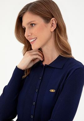 Kadın Lacivert Triko Hırka - 50294272005