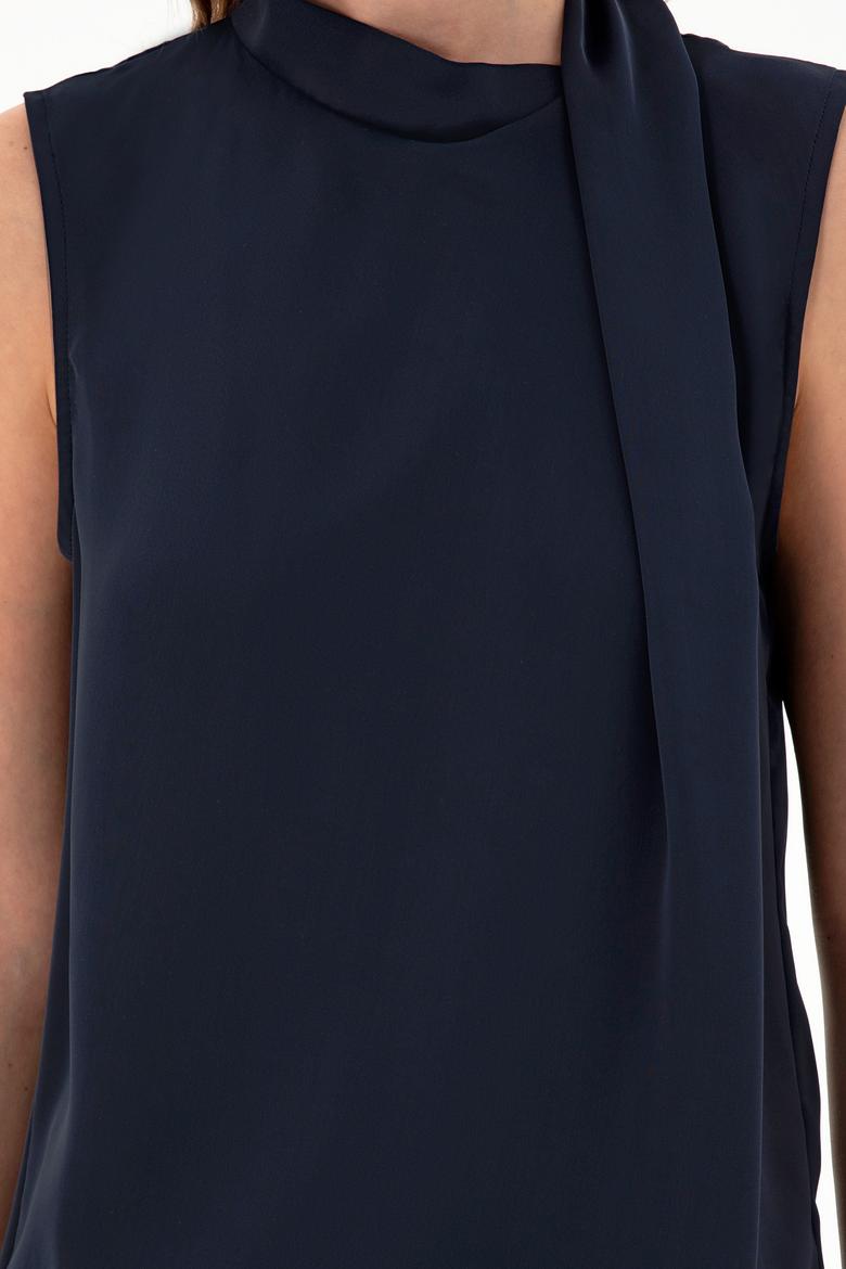 Kadın Lacivert Kolsuz Bluz - 50293821010