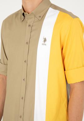 Erkek Haki Uzun Kollu Gömlek - 50283426023