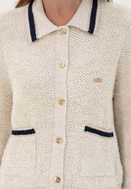 Kadın Krem Triko Hırka - 50293099016