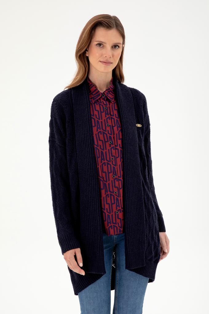 Kadın Lacivert Triko Hırka