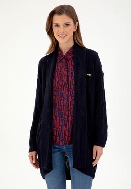 Kadın Lacivert Triko Hırka - 50293056036