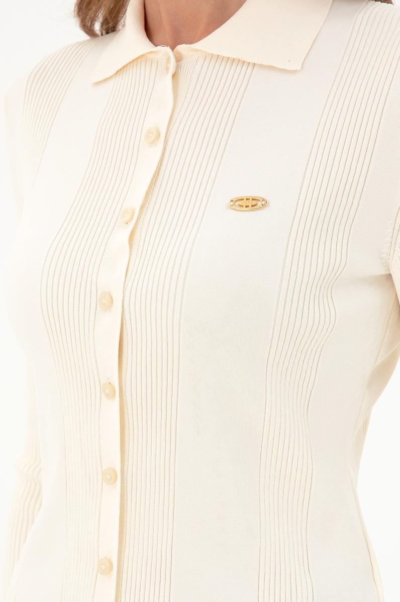 Kadın Krem Triko Hırka