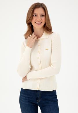 Kadın Krem Triko Hırka - 50294272015