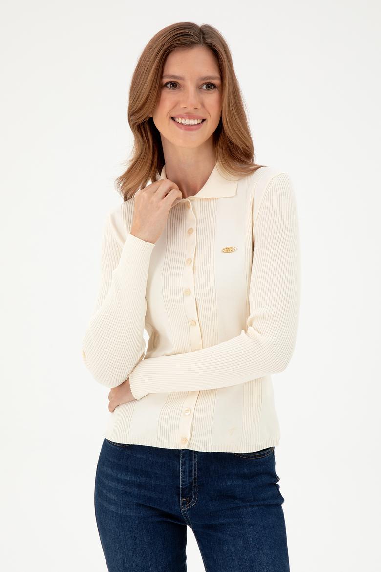 Kadın Krem Triko Hırka - 50294272015