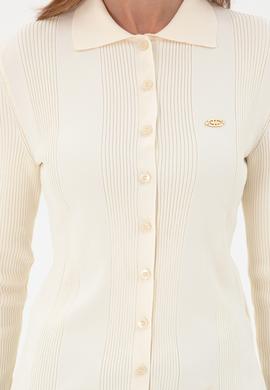 Kadın Krem Triko Hırka - 50294272015