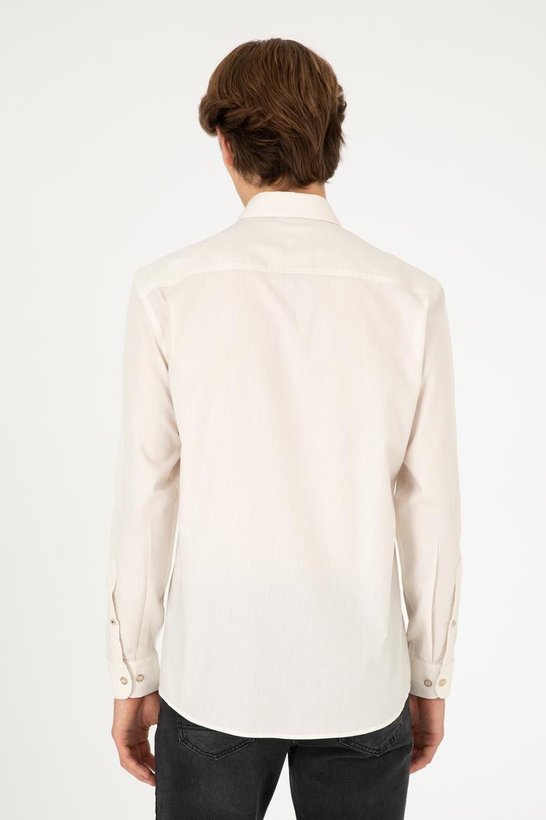 Erkek Taş Uzun Kollu Basic Gömlek - 50295675078