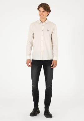 Erkek Taş Uzun Kollu Basic Gömlek - 50295675078