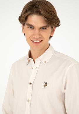 Erkek Taş Uzun Kollu Basic Gömlek - 50295675078