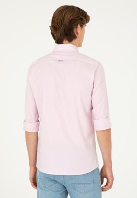 Erkek Manolya Uzun Kollu Basic Gömlek - 50282601030