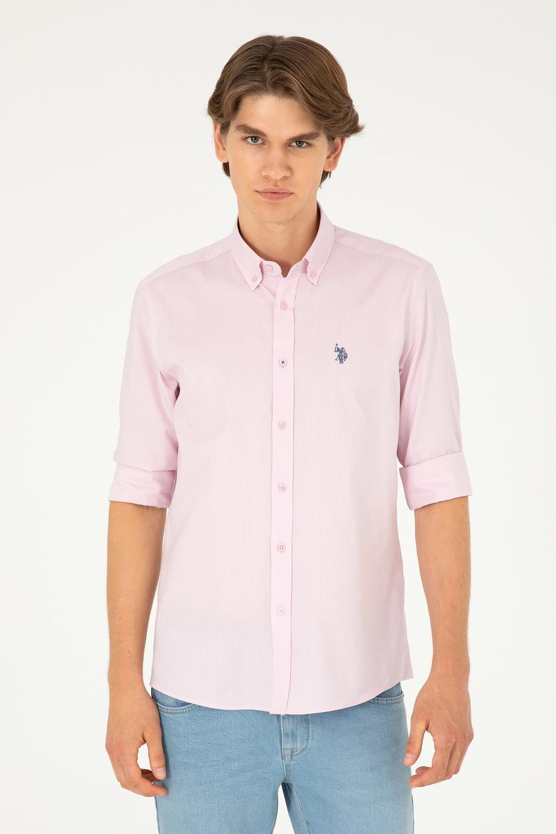 Erkek Manolya Uzun Kollu Basic Gömlek - 50282614104