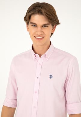 Erkek Manolya Uzun Kollu Basic Gömlek - 50282614104