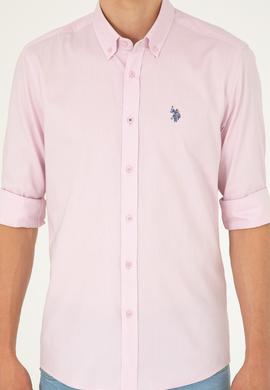 Erkek Manolya Uzun Kollu Basic Gömlek - 50282614104