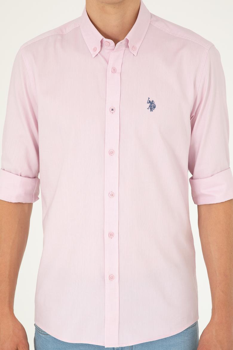 Erkek Manolya Uzun Kollu Basic Gömlek - 50282614104