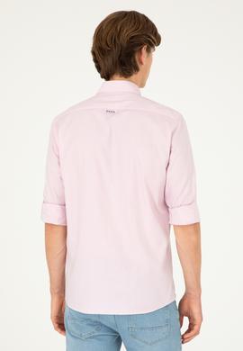 Erkek Manolya Uzun Kollu Basic Gömlek - 50282614104