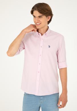 Erkek Manolya Uzun Kollu Basic Gömlek - 50282614104