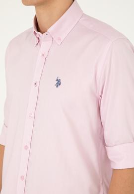 Erkek Manolya Uzun Kollu Basic Gömlek - 50282614104