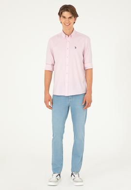 Erkek Manolya Uzun Kollu Basic Gömlek - 50282614104