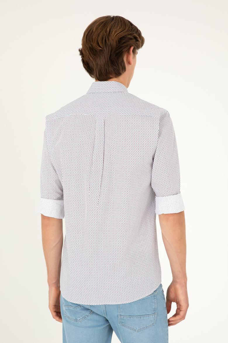 Erkek Beyaz Uzun Kollu Gömlek - 50282851008