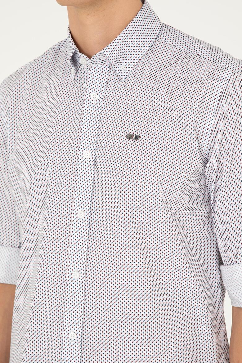 Erkek Beyaz Uzun Kollu Gömlek - 50282851008