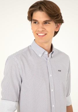 Erkek Beyaz Uzun Kollu Gömlek - 50282851008