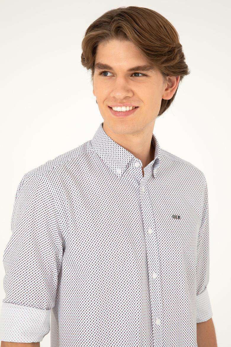 Erkek Beyaz Uzun Kollu Gömlek - 50282851008