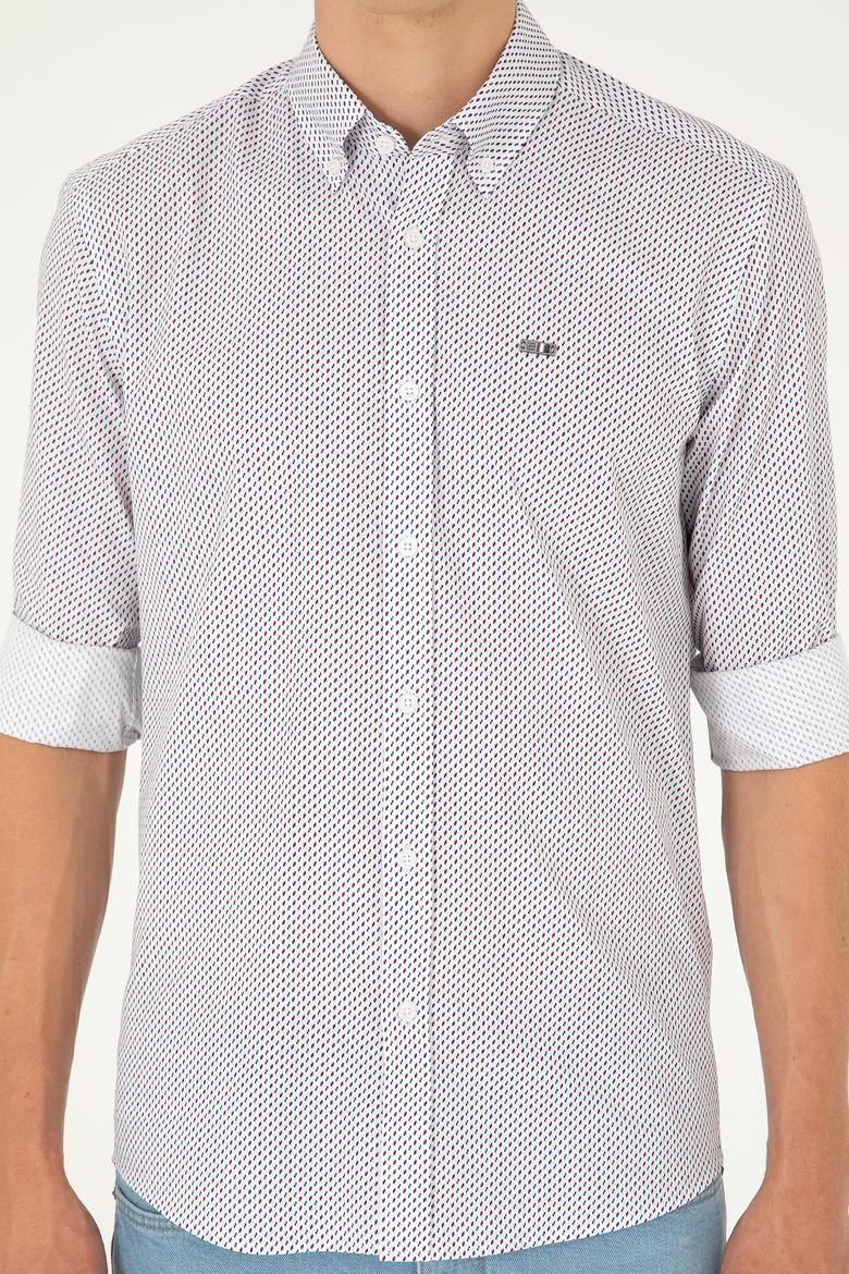 Erkek Beyaz Uzun Kollu Gömlek - 50282851008