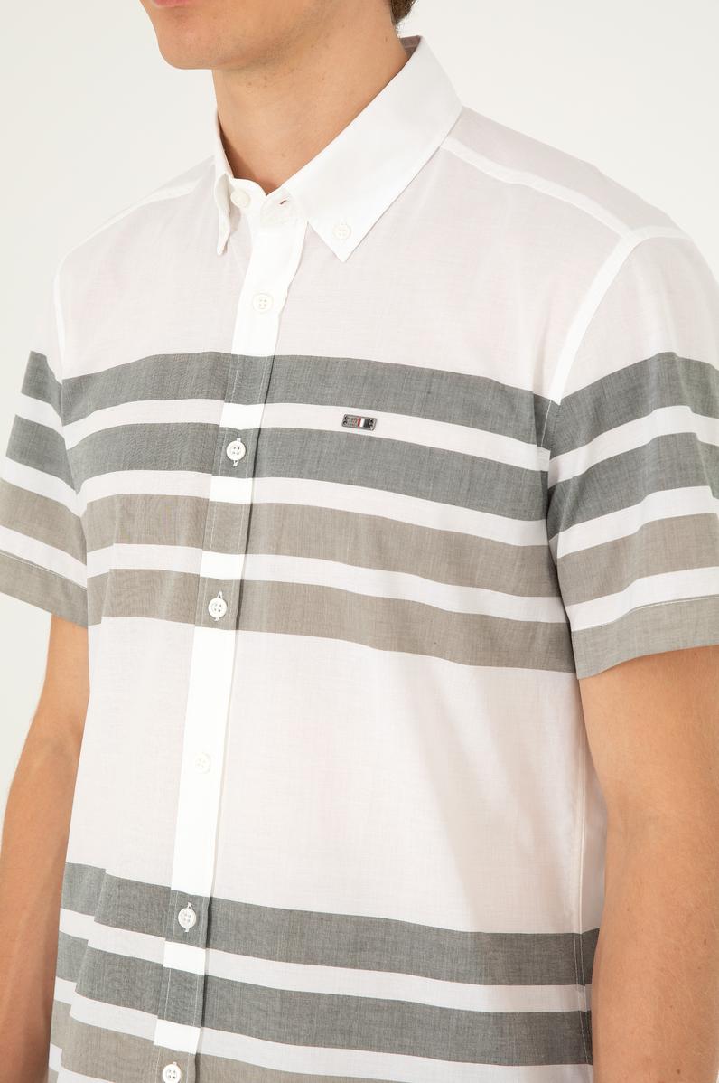 Erkek Yeşil Kısa Kollu Gömlek