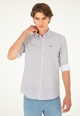 Erkek Beyaz Uzun Kollu Gömlek - 50282851008