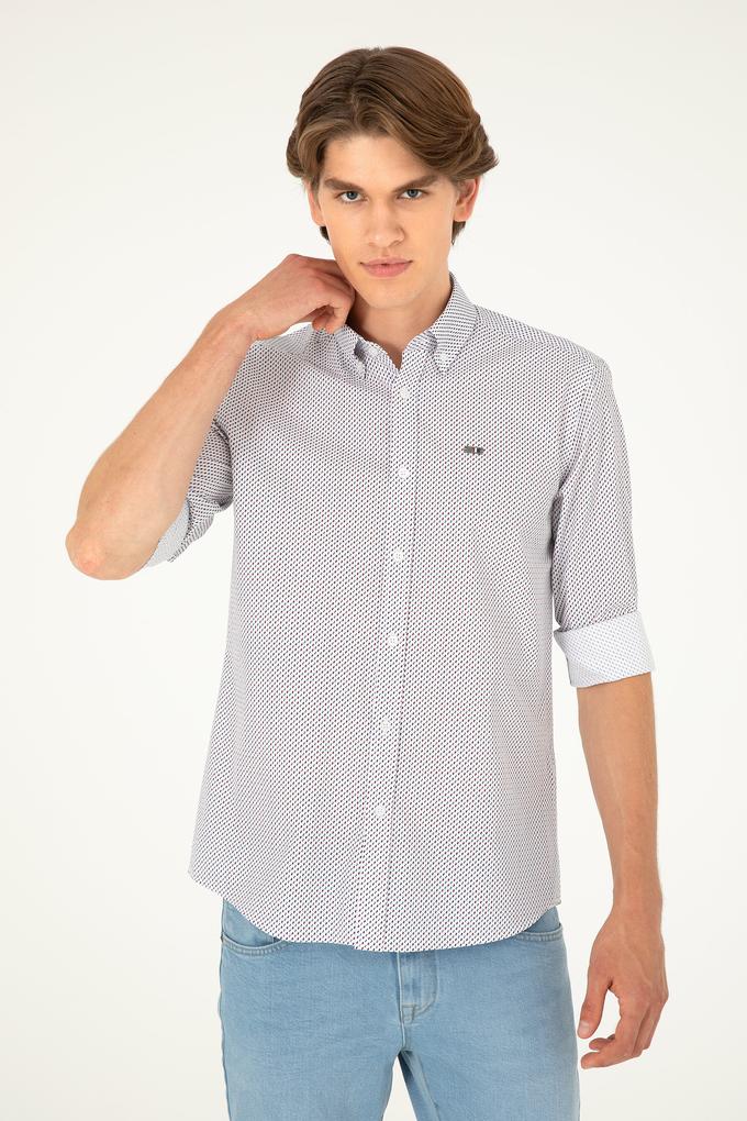 Erkek Beyaz Uzun Kollu Gömlek