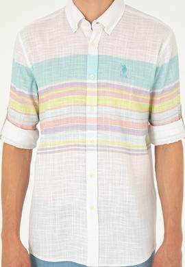 Erkek Mint Uzun Kollu Gömlek - 50283721016