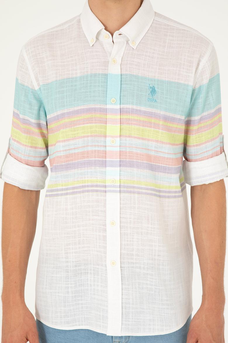 Erkek Mint Uzun Kollu Gömlek - 50283721016